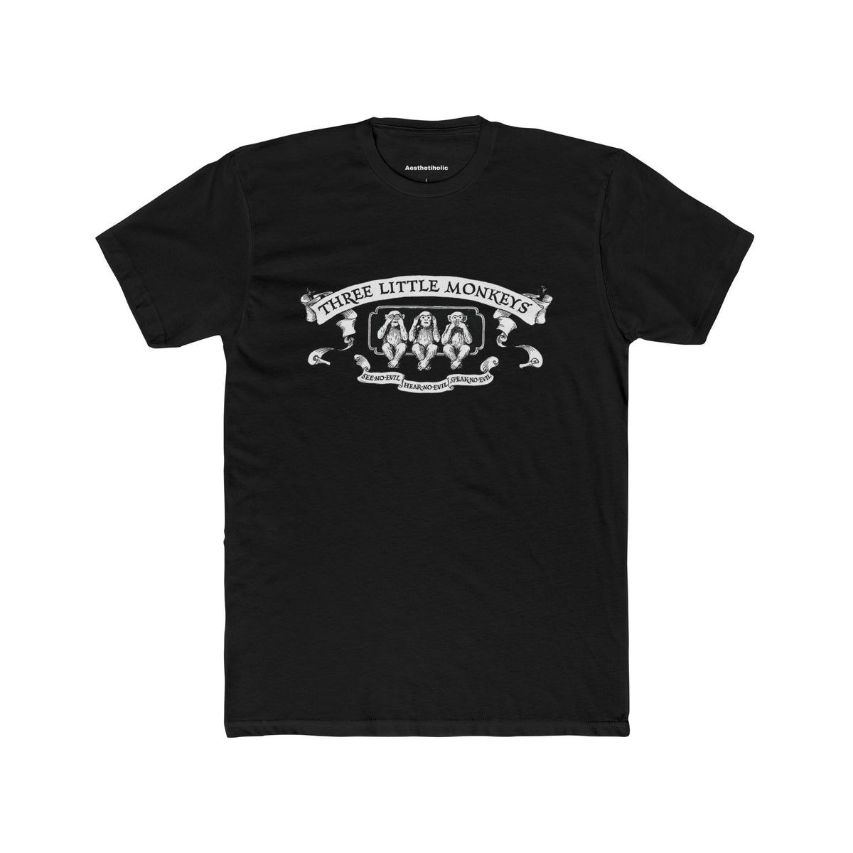 T-shirt unisexe Trois petits singes